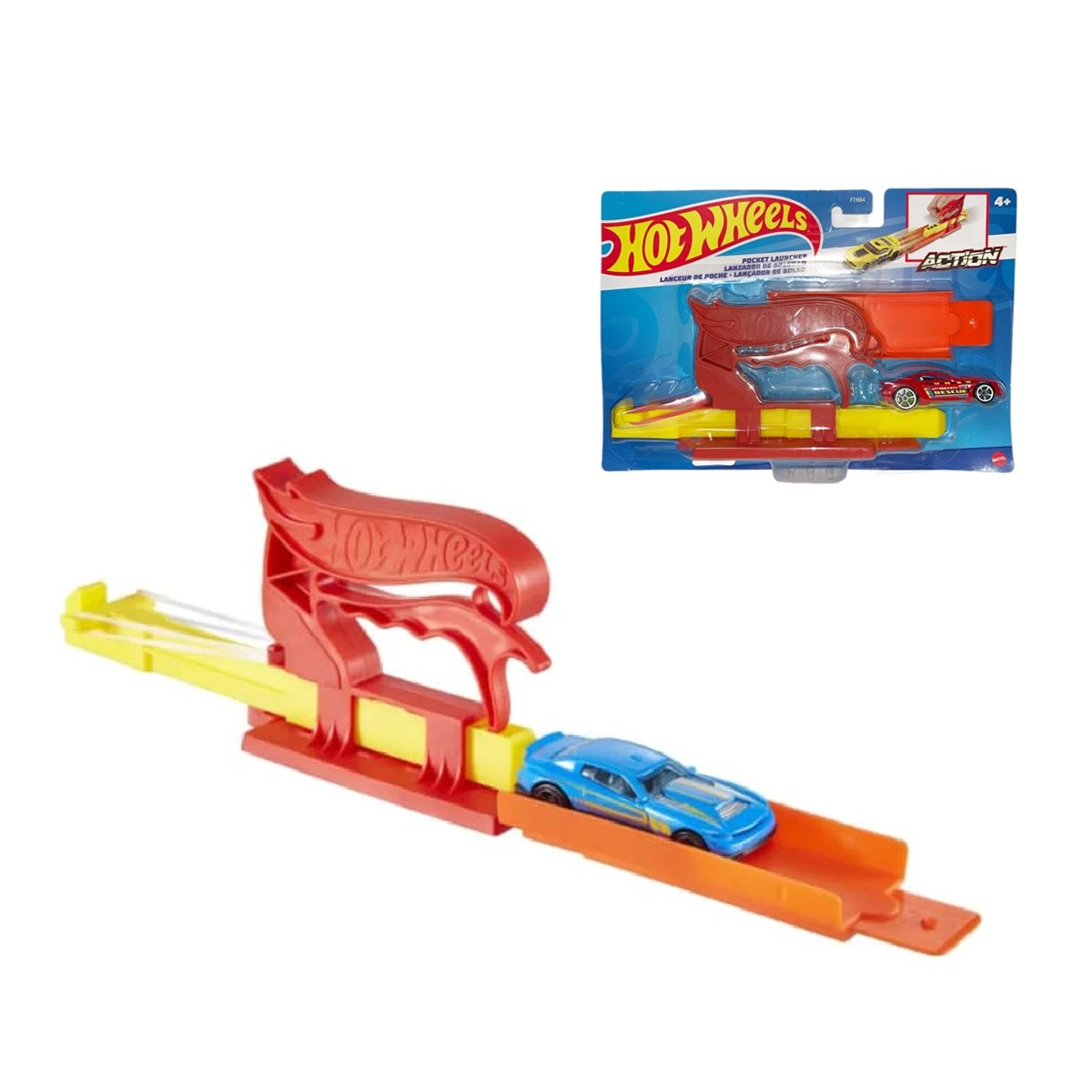 Hot Wheels Lanzador De Bolsillo - Rojo